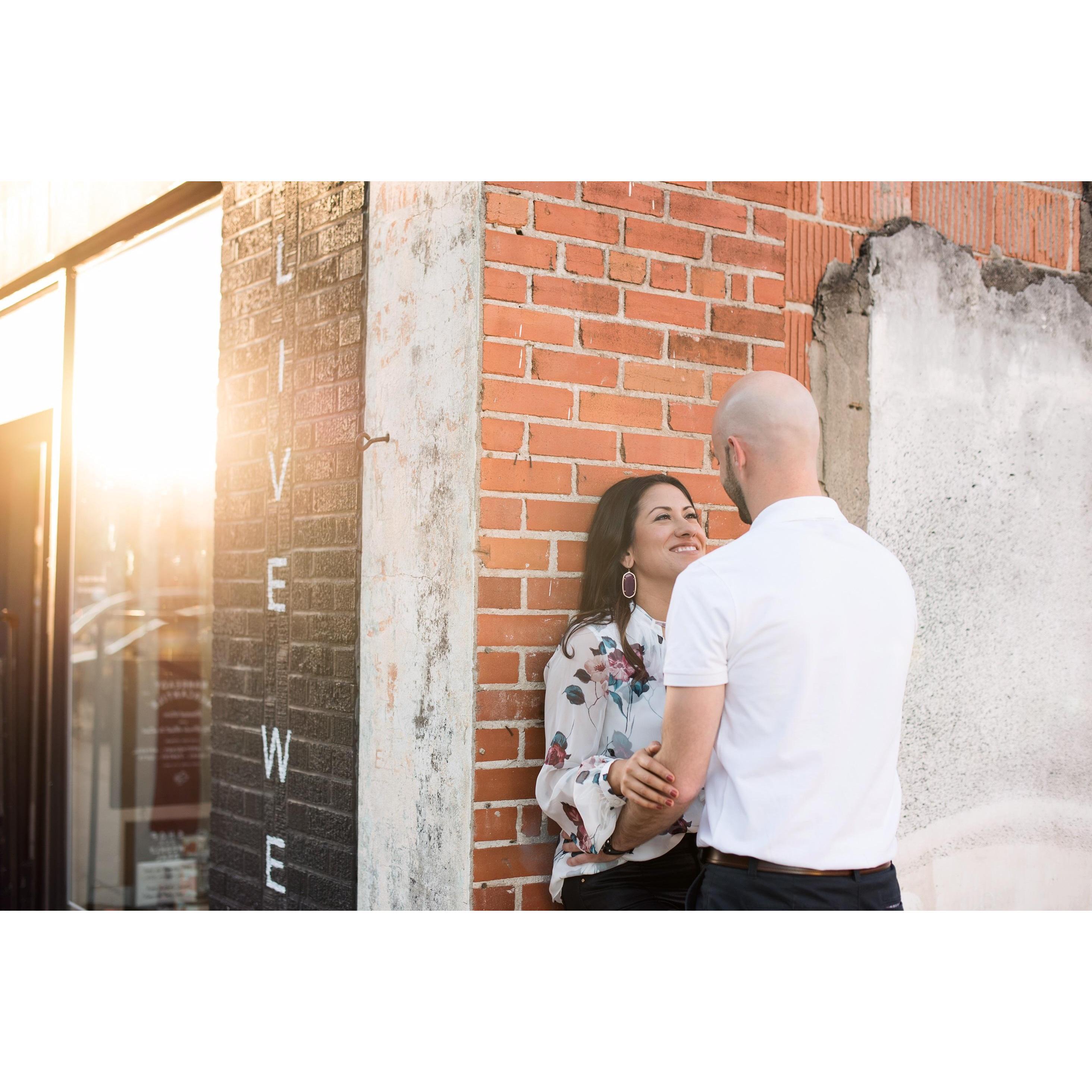 Engagement photo session.