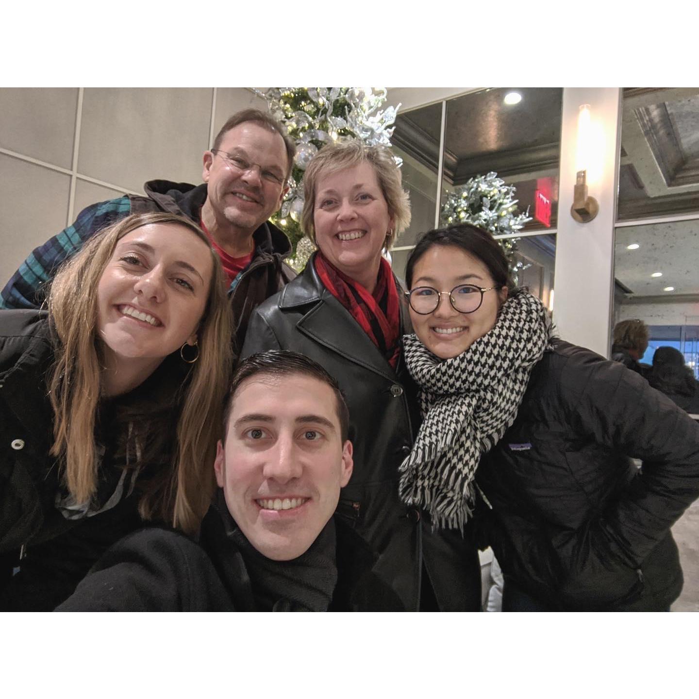 Cathy with Garred's family