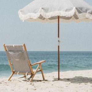 The Tommy Chair (Lauren's Navy Stripe) - Business & Pleasure Co.