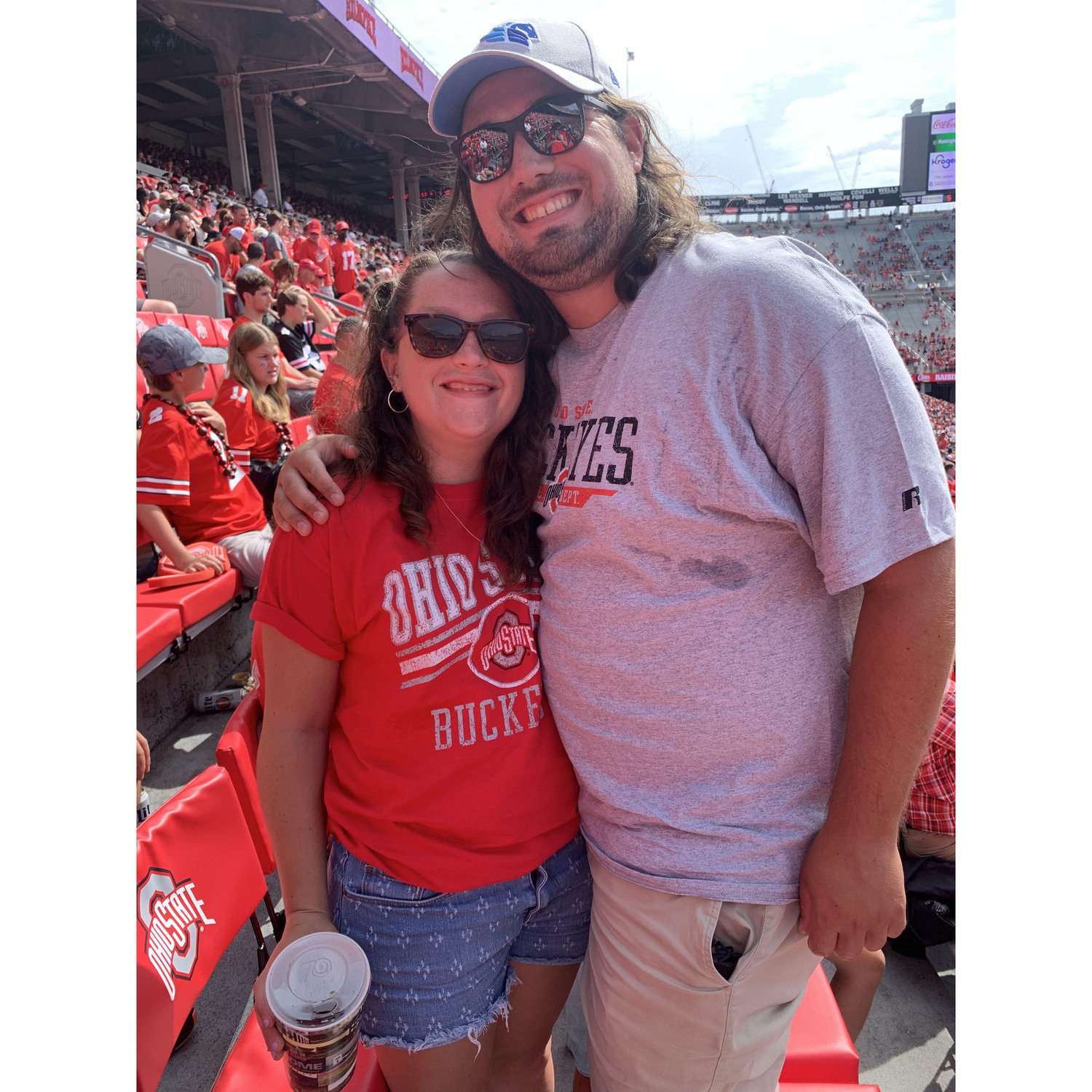 One of our first pictures together at an OSU game in September of 2022