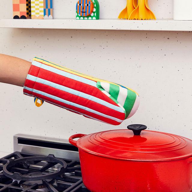 Cobbler Stripe Oven Mitt