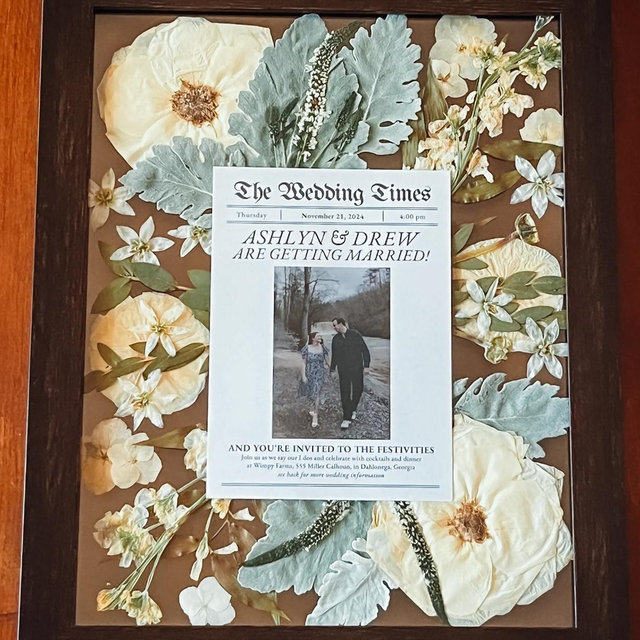 Bridal Bouquet Framed Floral Preservation