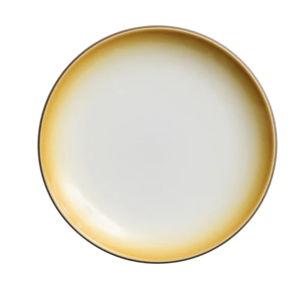 Annual Edition Salad Plate in Butterscotch Fade & Opaque White