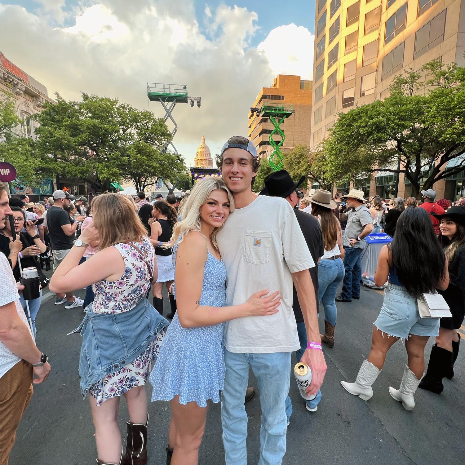 CMTs came to Austin and we got our hands on some free tickets. Hearing Wagon Wheel live is a peak in our relationship.