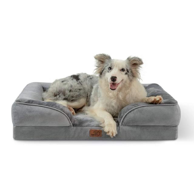 Bedsure Large Orthopedic Dog Bed for Large Dogs - Big Waterproof Dog Bed Medium, Foam Sofa with Removable Washable Cover, Waterproof Lining and Nonskid Bottom Couch, Pet Bed