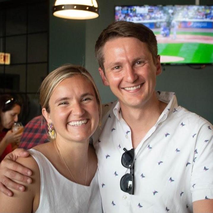 Our engagement party at our favorite place, Midwest Coast Brewing Company