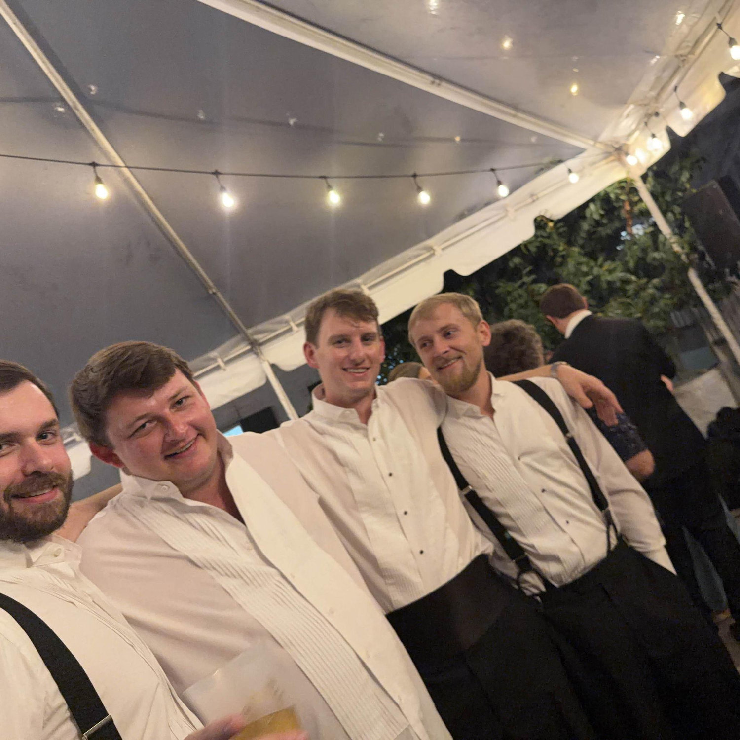 L>R: John, Zach, Kyle, & Sam. Kyle's Reception