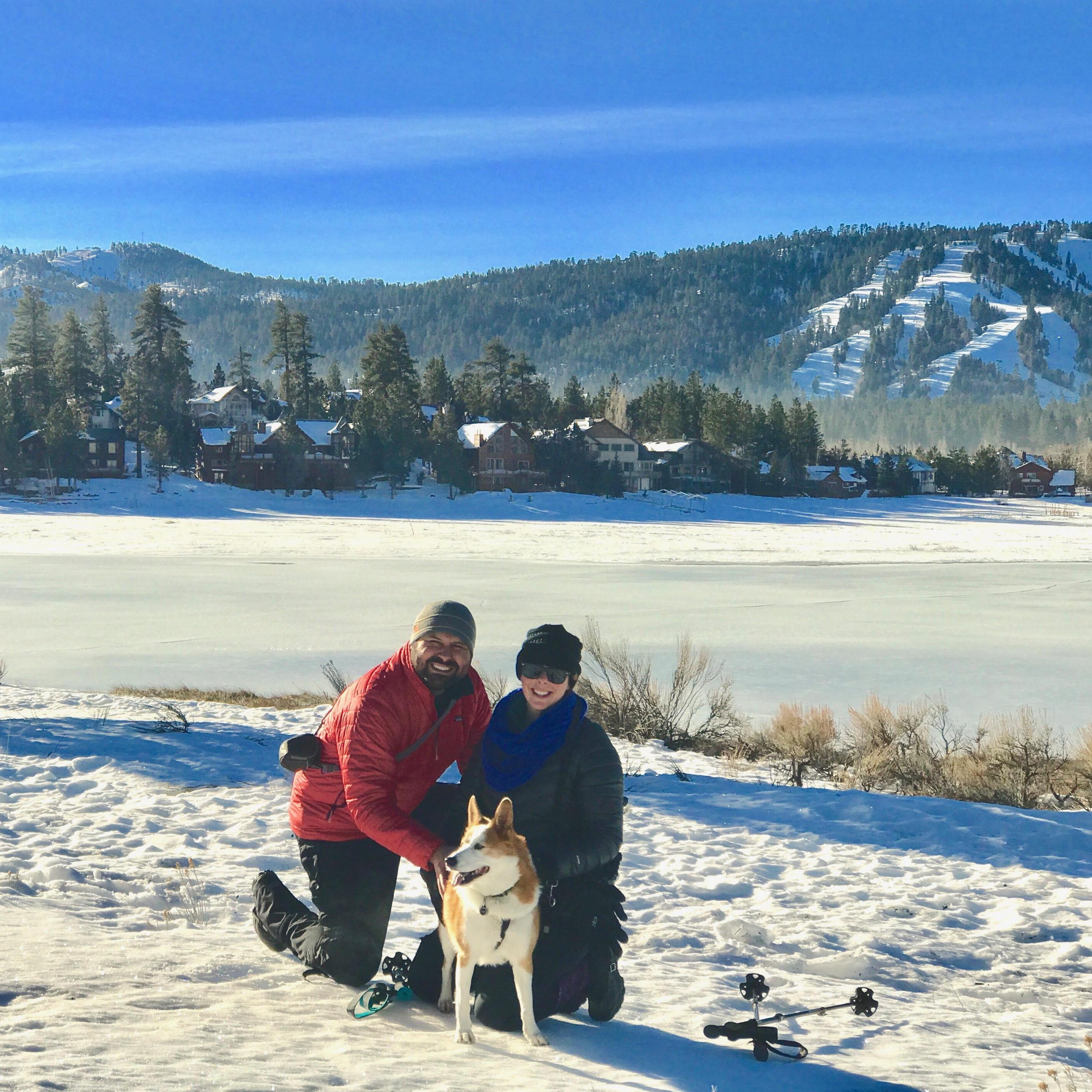 February in Big Bear.  Could the sky have been any more blue?!