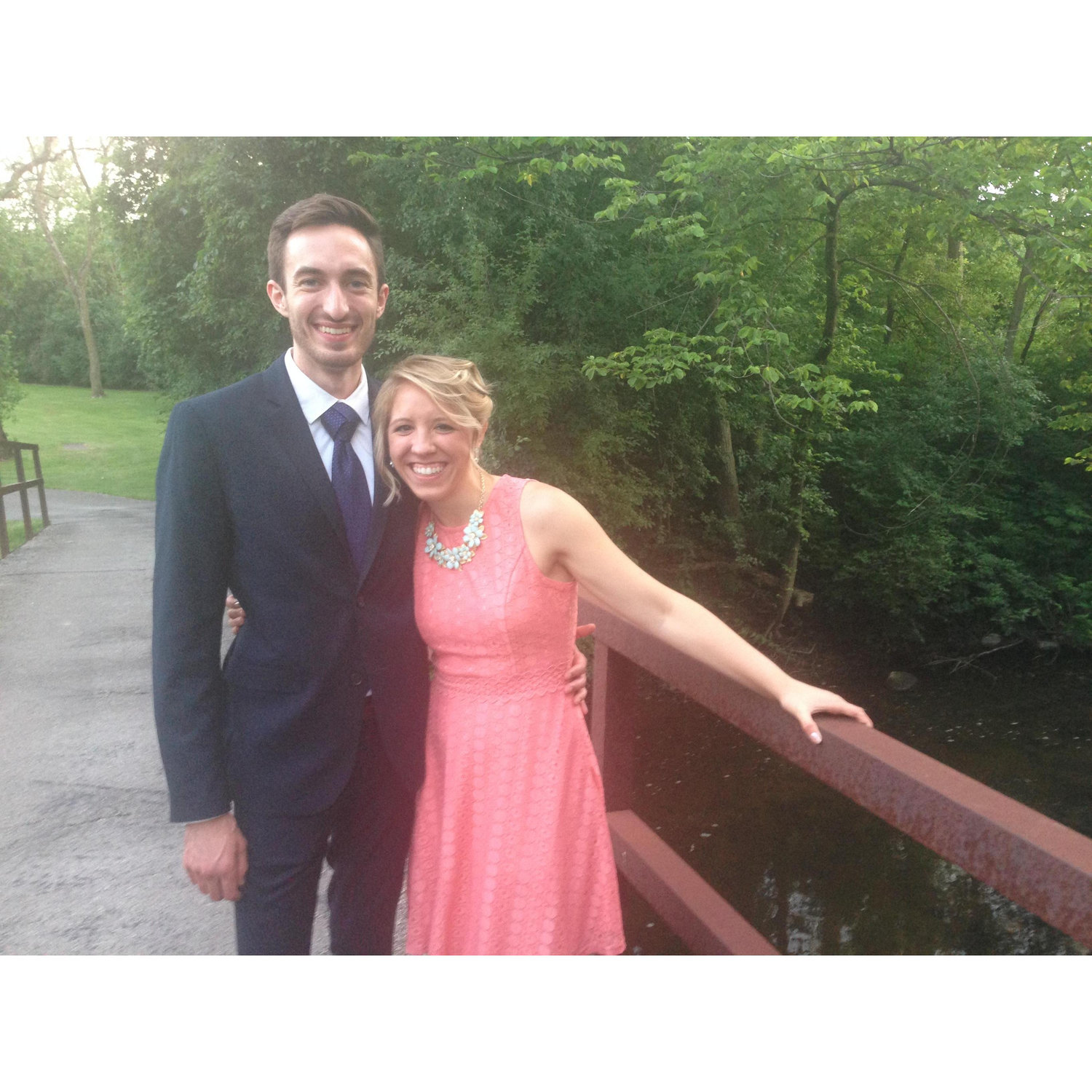 This was right after we officially started dating. One of my childhood friends happened to be marrying one of Jesse's college roomates!