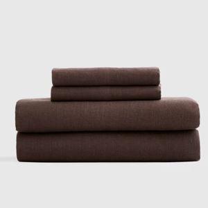 European Linen Sheet Set in Espresso, KING SIZE