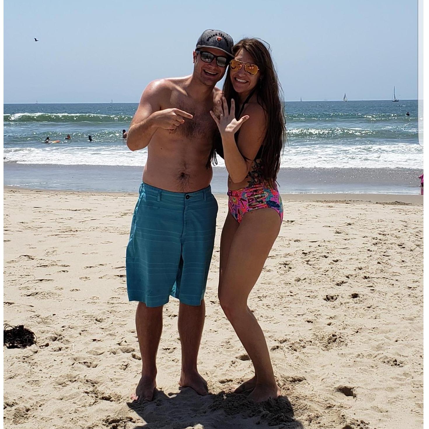 The day he proposed at Ventura Harbor! June 30th 2018!