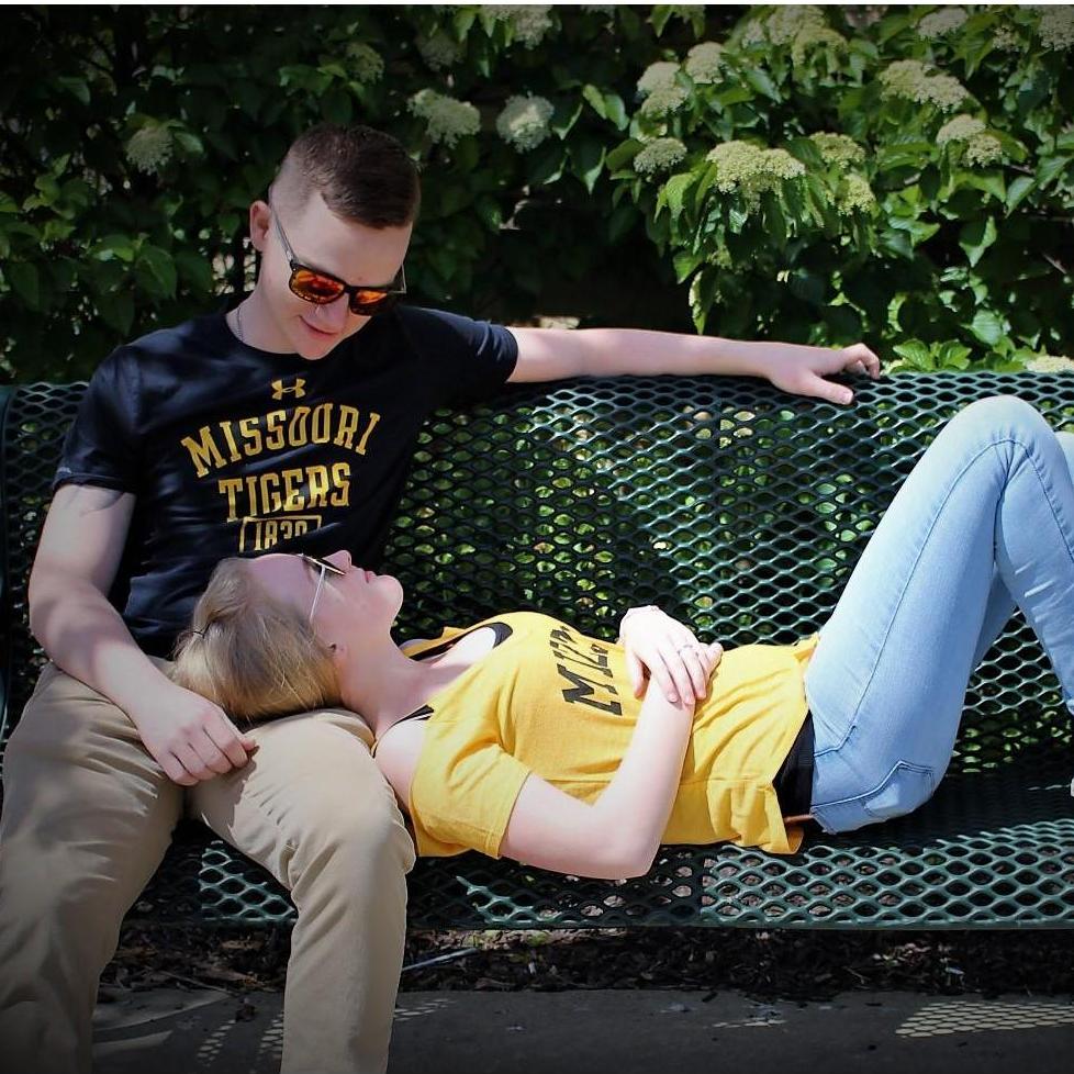 The bench where we spent many late nights talking when we were first dating.