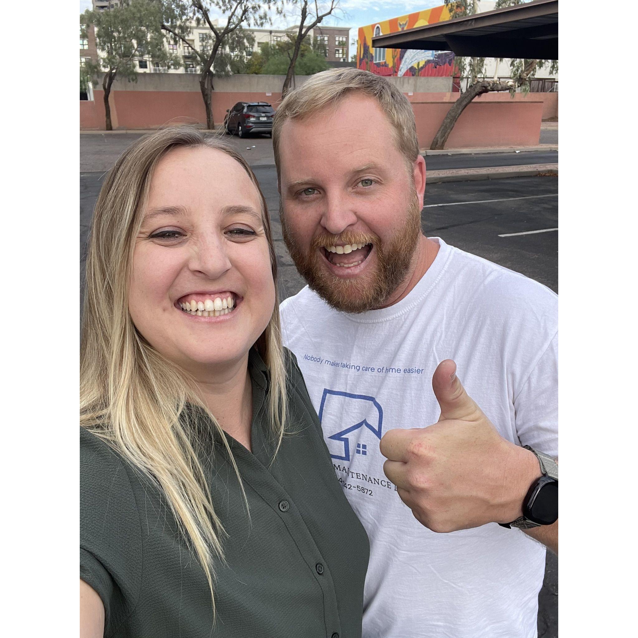 Right after Sean finished his GC test