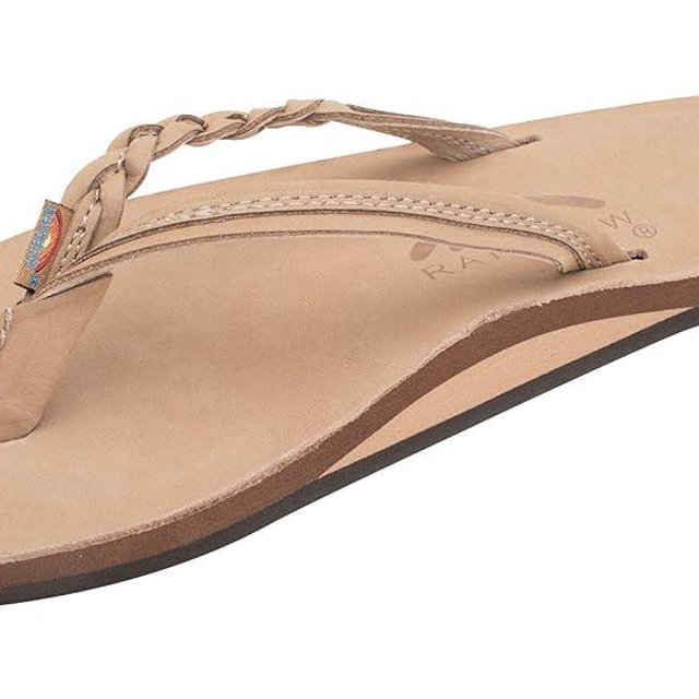 Rainbow Sandals Women’s Flirty Braidy Premier Leather w/Single Braided Strap