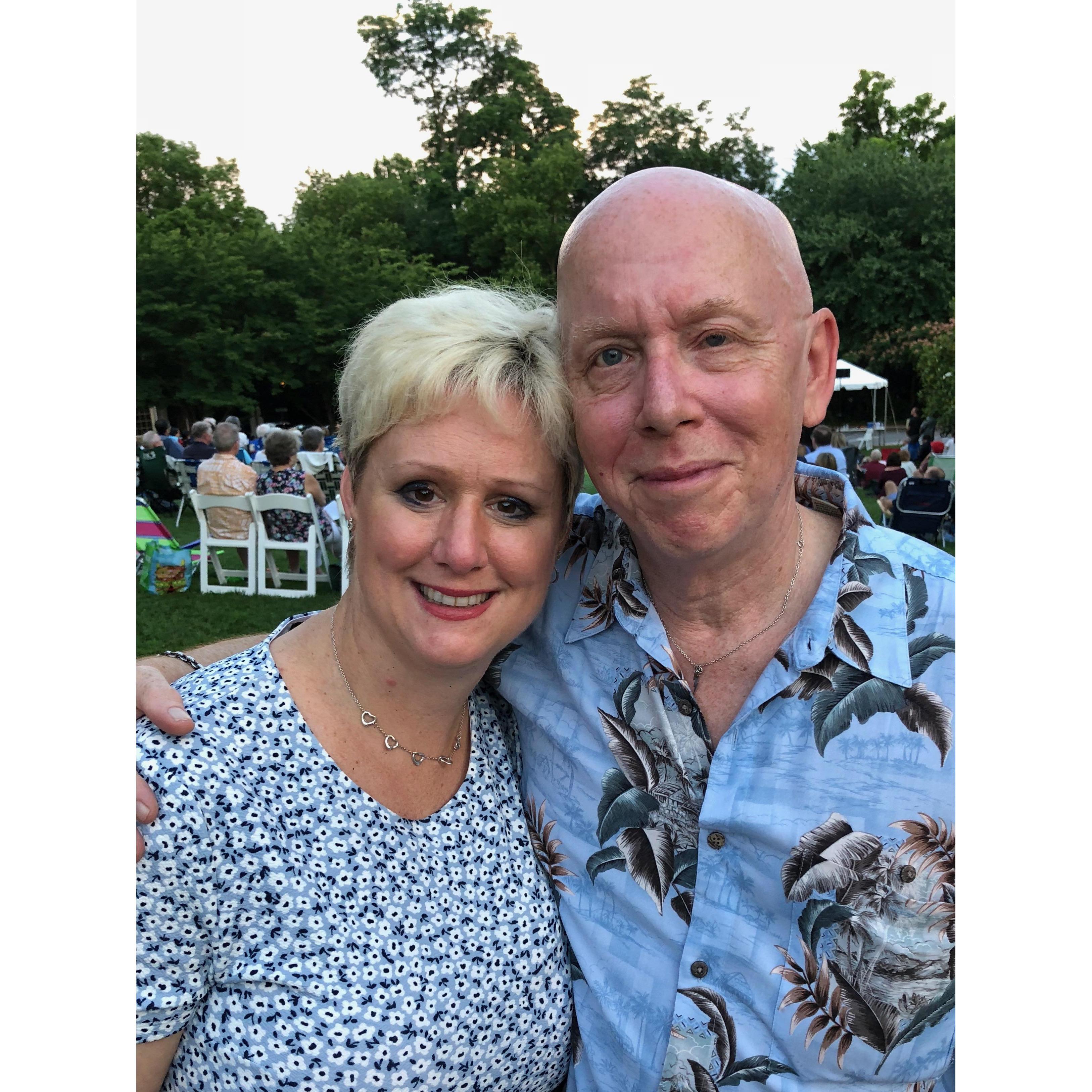A beautiful evening in the Kentlands seeing a classical concert at the Mansion, June, 2018.