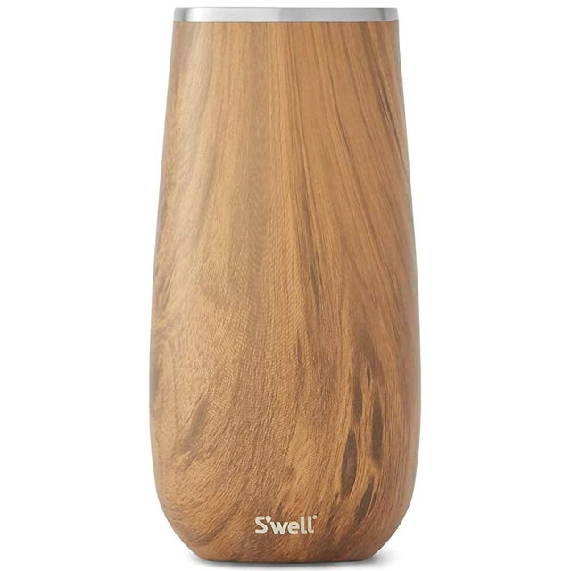 S'well Champagne Flute Carafe, 6oz, Teakwood