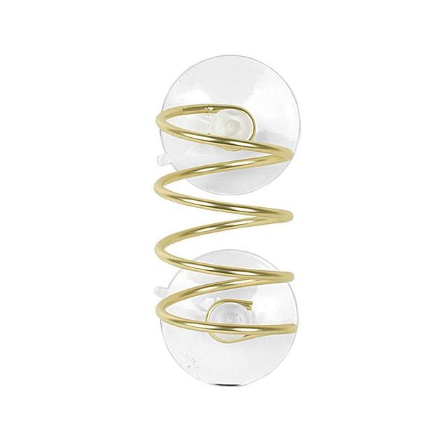 SPECTRUM Gold Spiral Sink Suction Brush Holder, 1 EA