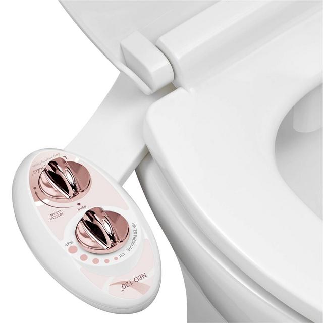 LUXE Bidet NEO 120 Mechanical Attachment Bidet Rose Gold