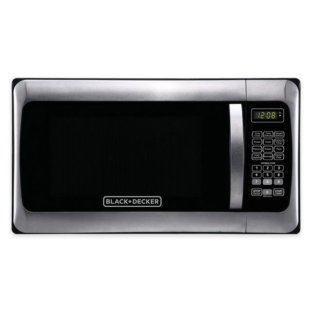 Black & Decker™ 1.1 cu. ft. Microwave Oven in Stainless Steel/Black