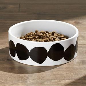 Large Black Dots Dog Bowl