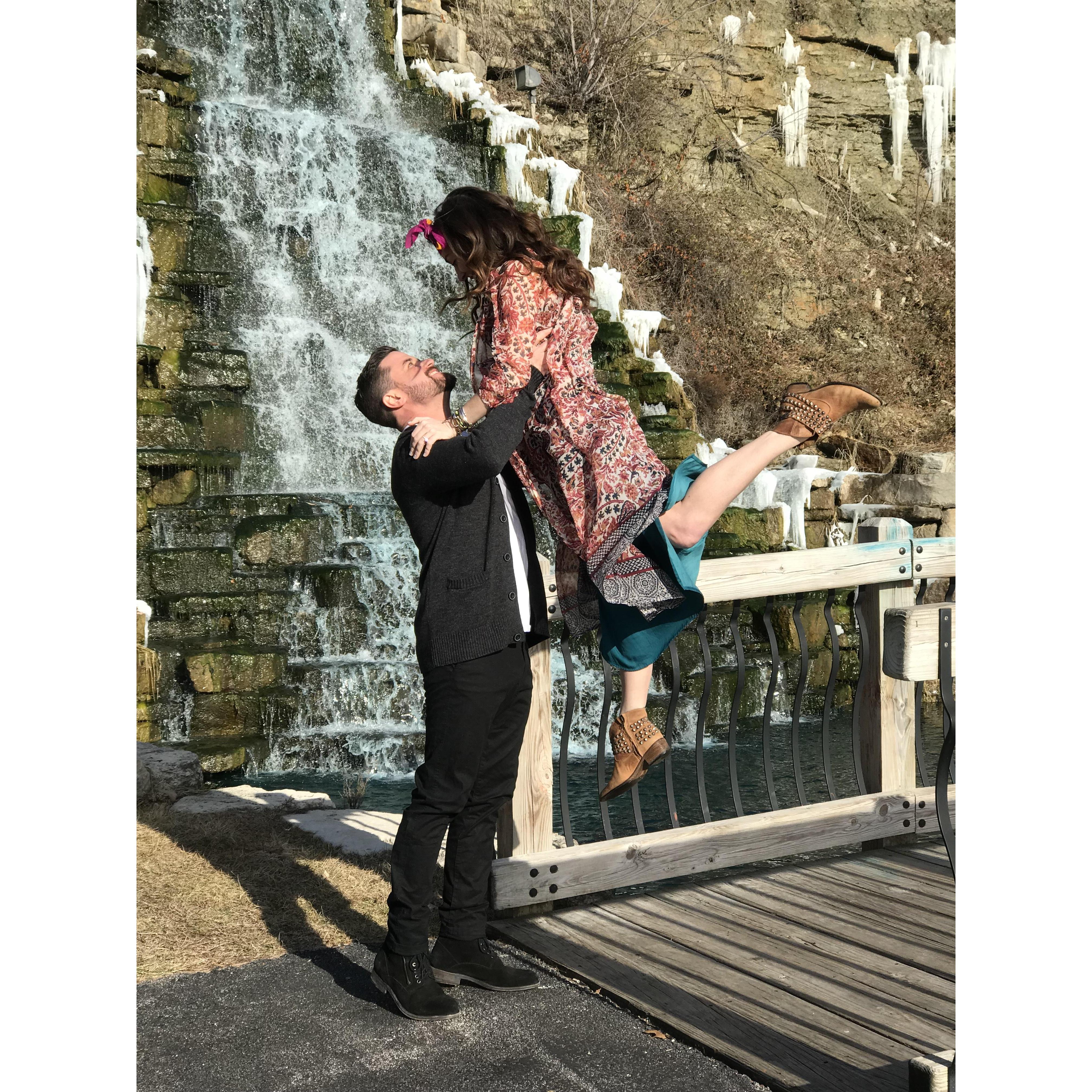 Laughing our way through our engagement photo shoot