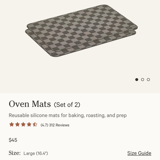 Oven Mats - Char