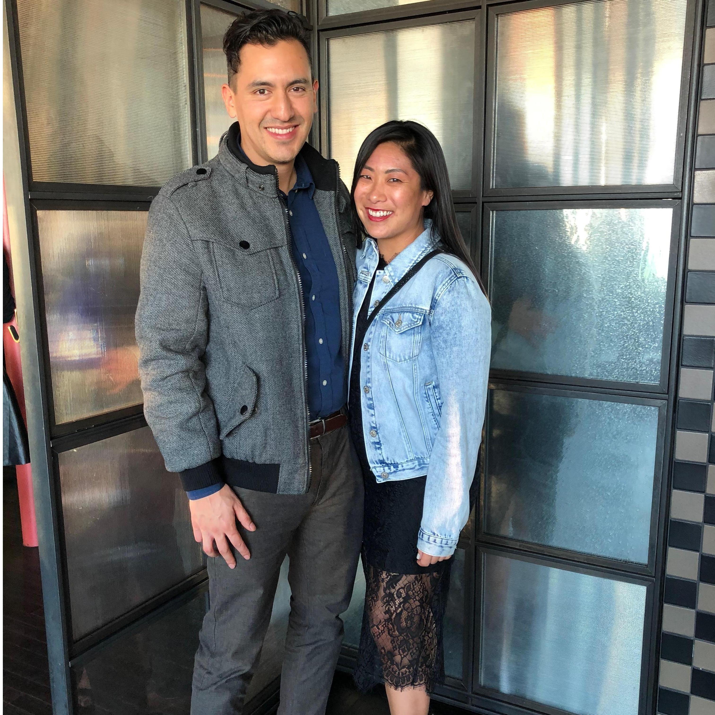 At one of our favorite bars in SF— Charmaine's (SF, 2019)