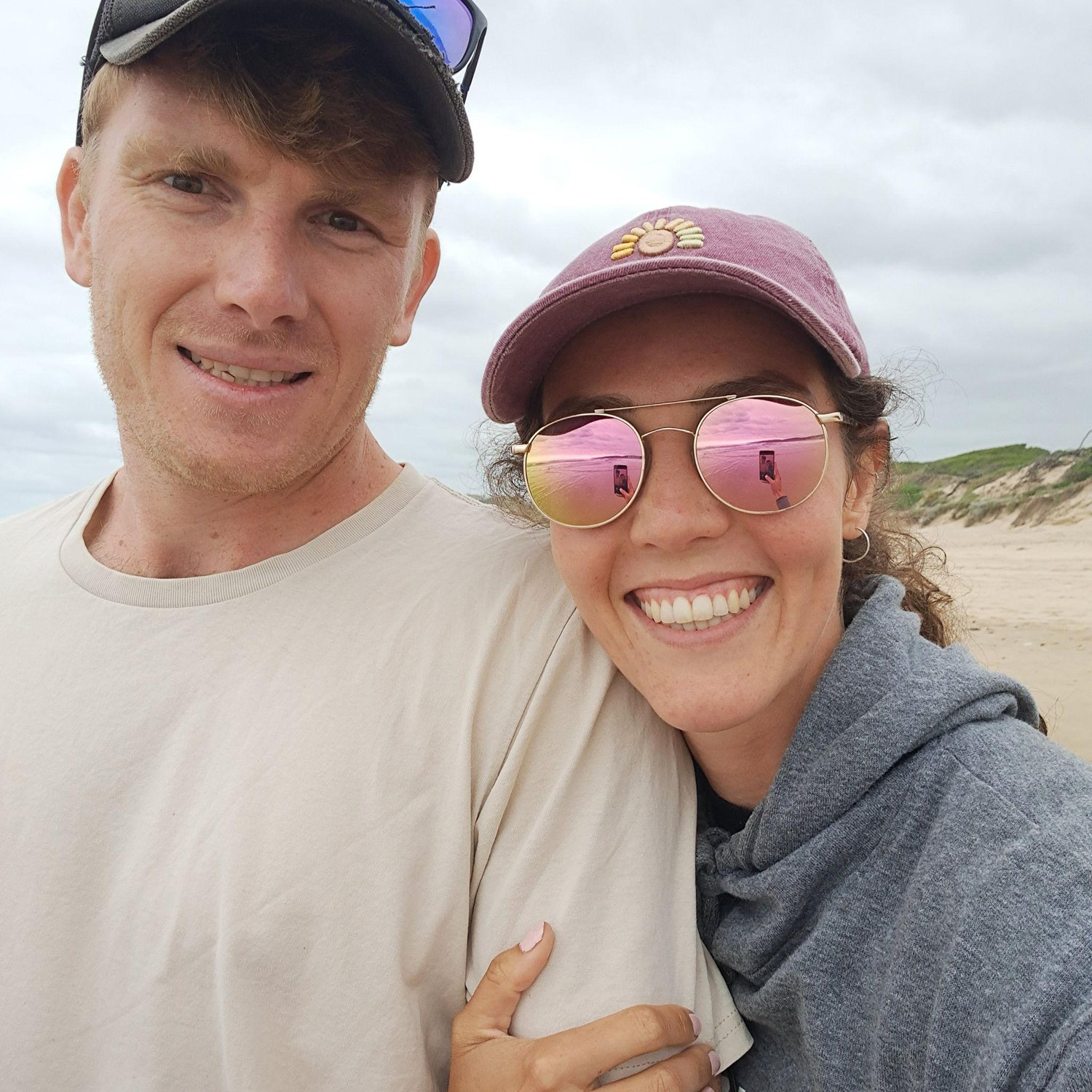 On the beach in our favourite place- Struisbaai