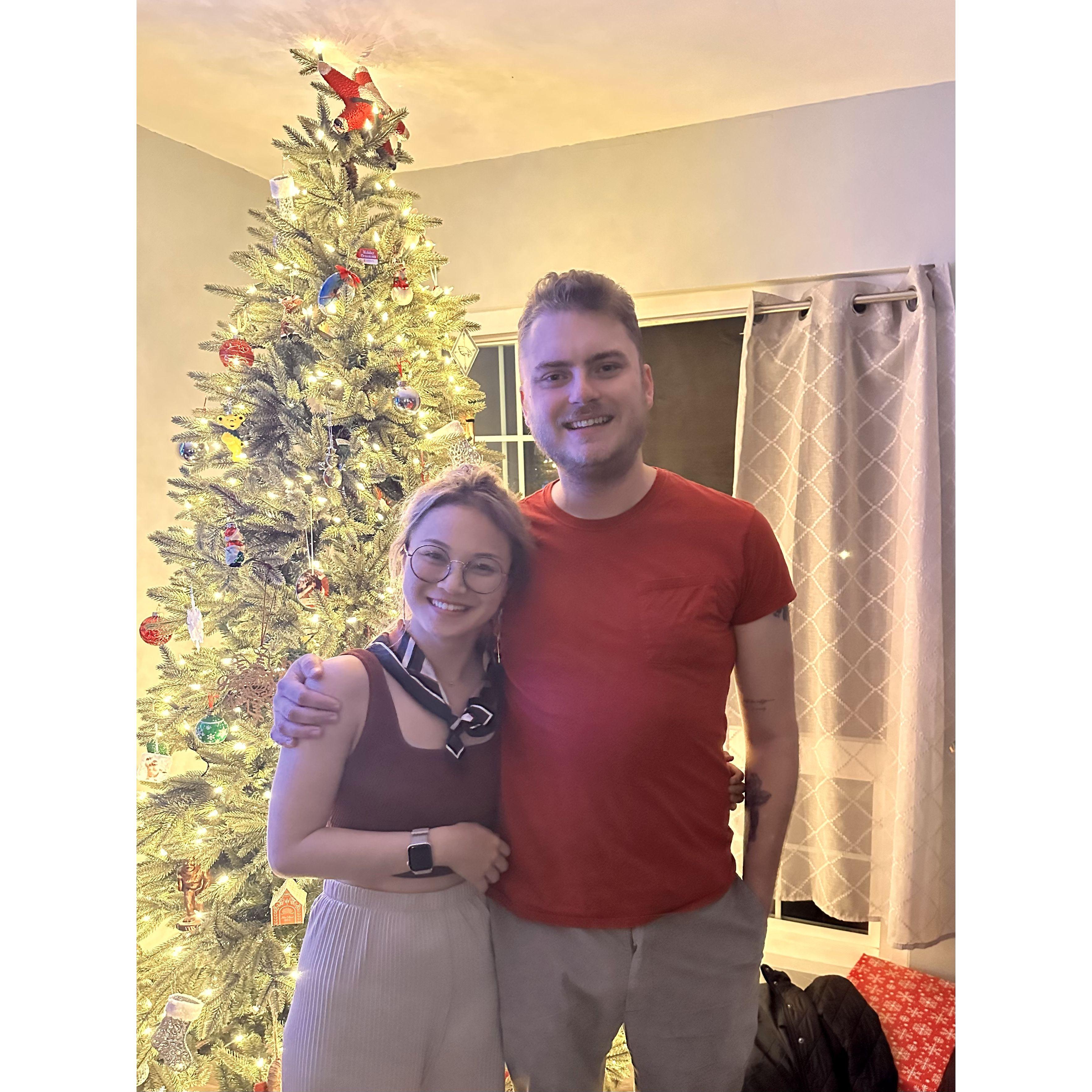 Our first Christmas together at Uncle Damien's!