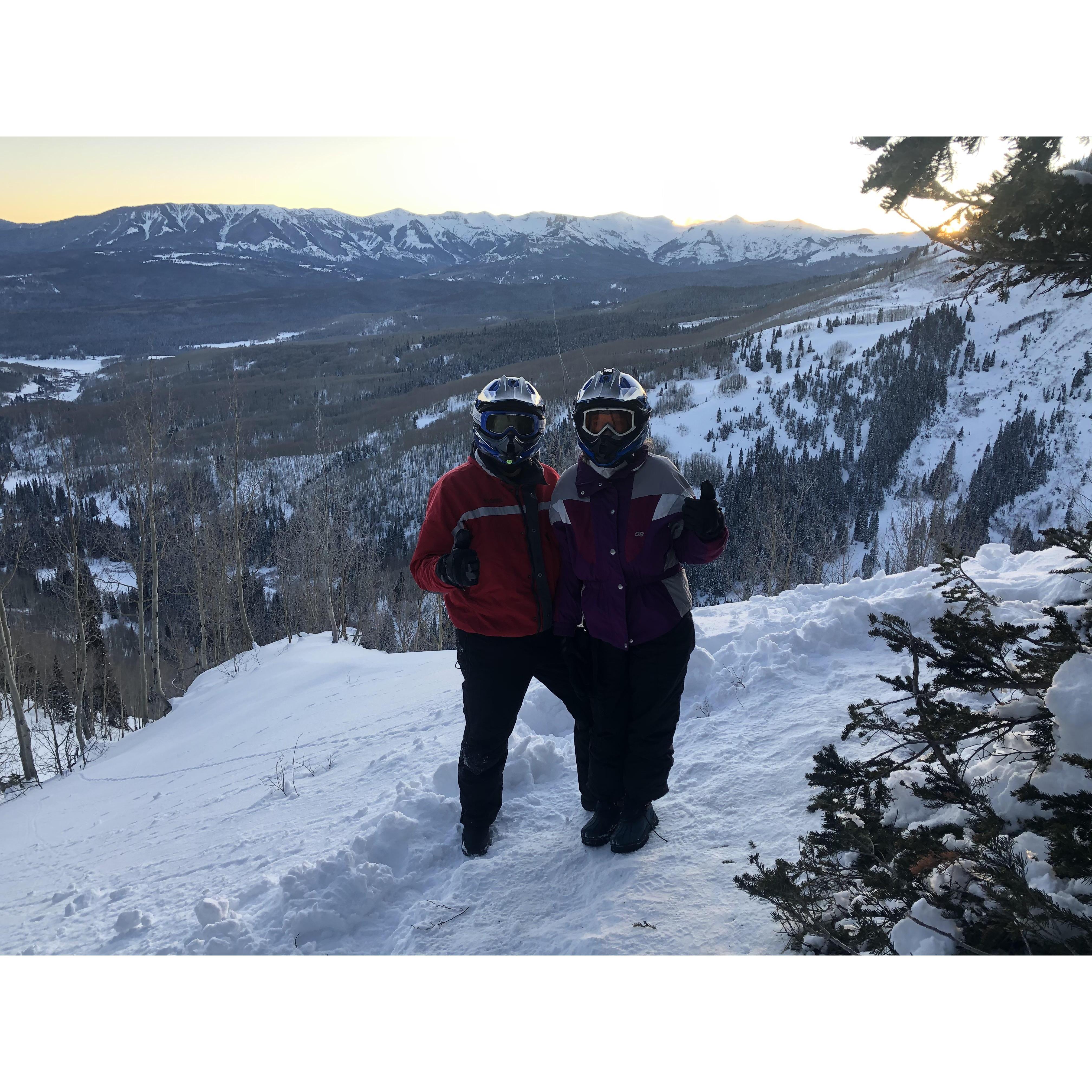 Snowmobiling