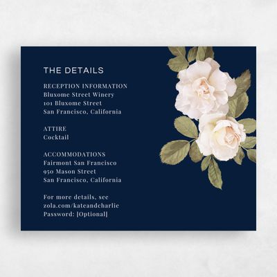 Navy, Blue Wedding Enclosure - Woads