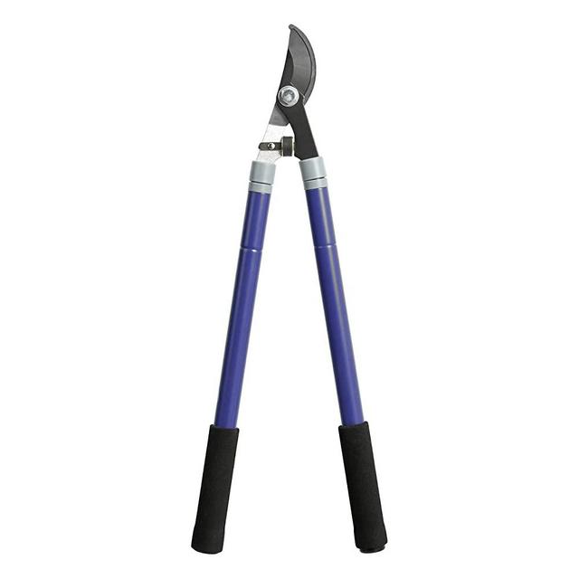 Amazon Basics Garden Tool Collection - Extendable Telescopic Looper Tree Trimmer, Branch Cutter with Carbon Steel Non-Stick Coating Wavy Blade, Aluminum tube handle with Comfort Grips, 24-1/2"~38"