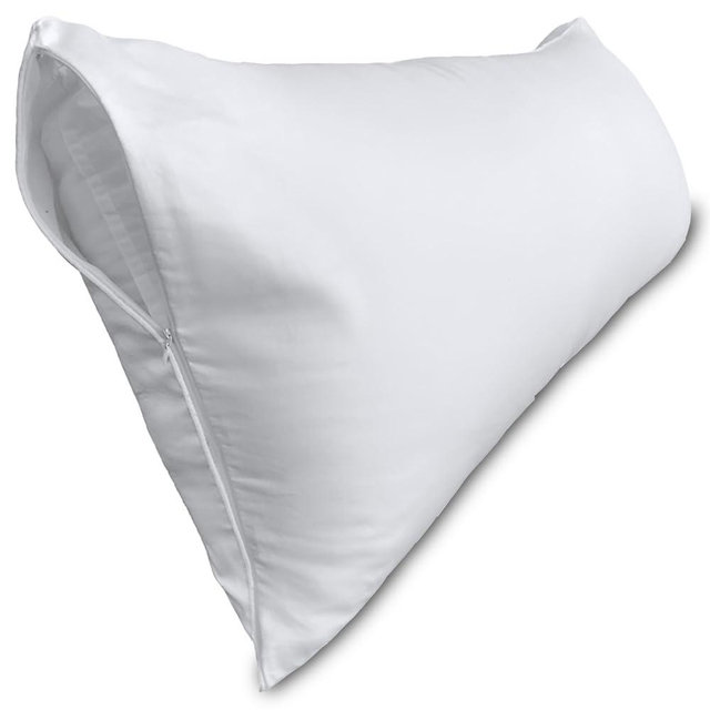 Body Pillow Cover, Precoco 100% Cotton Body Pillow Pillowcase-Premium White Pillow Case with Double Zipper Fitted, Breathable & Ultra Soft/600 Thread Count Covers for Easy Care, 20x54, 1 Pack