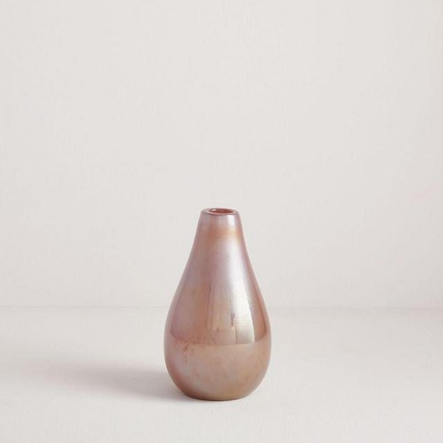 Pearlescent Vase, Small Tapered, Pink