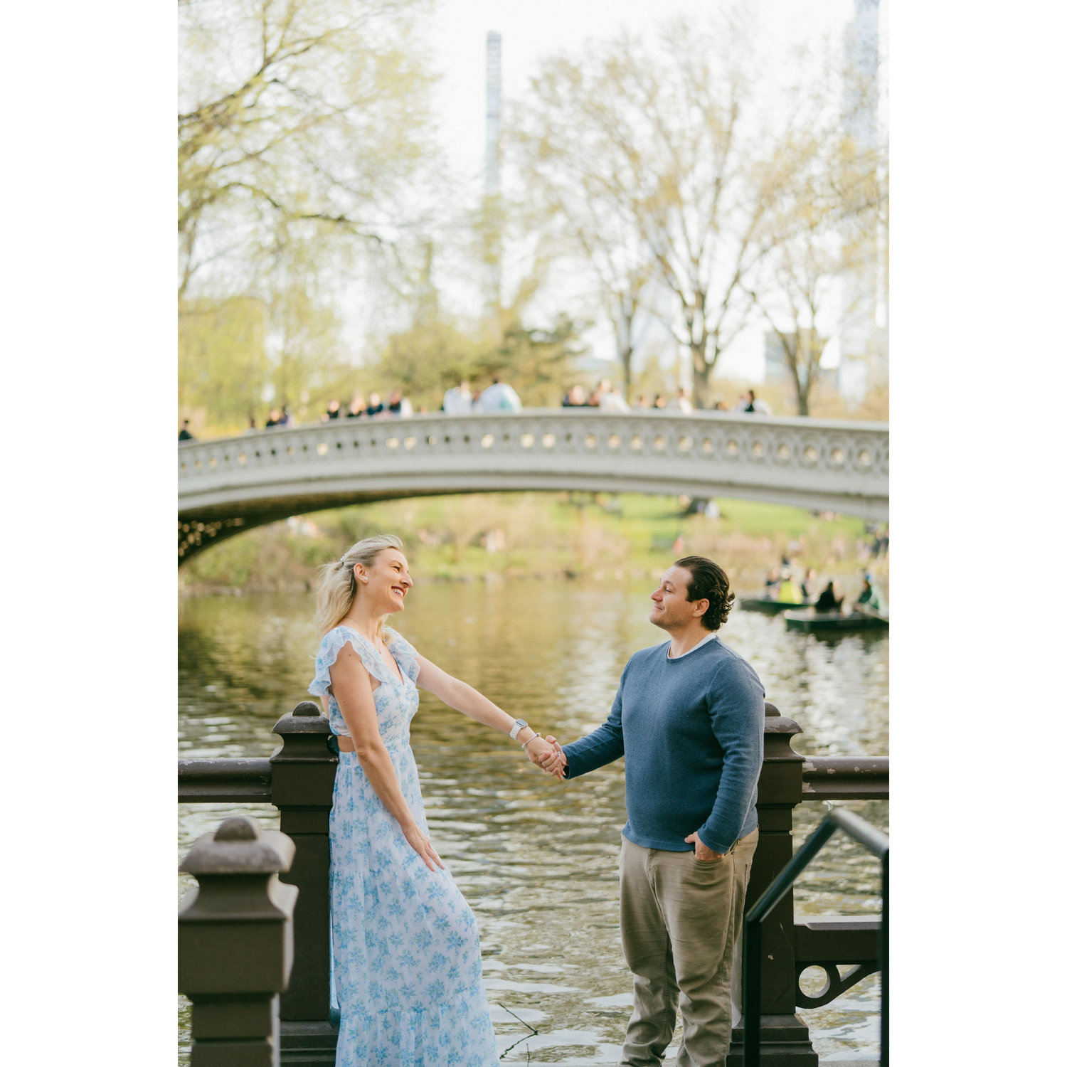 After the wedding photoshoot in Central Park.