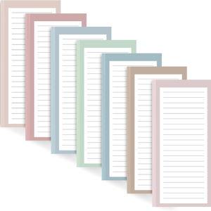 AZUREAL 7 Pack Magnetic Notepads for Refrigerator, 30 Pages/Book Grocery List Magnet Pad for Fridge, Design Magnetic List Pad for Fridge, Grocery List Notepad, To-Do Memos, List