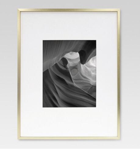 Metal Frame Brass - Matted Photo - 8x10
