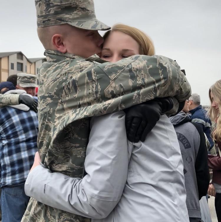 Reunited after basic training - January, 2019