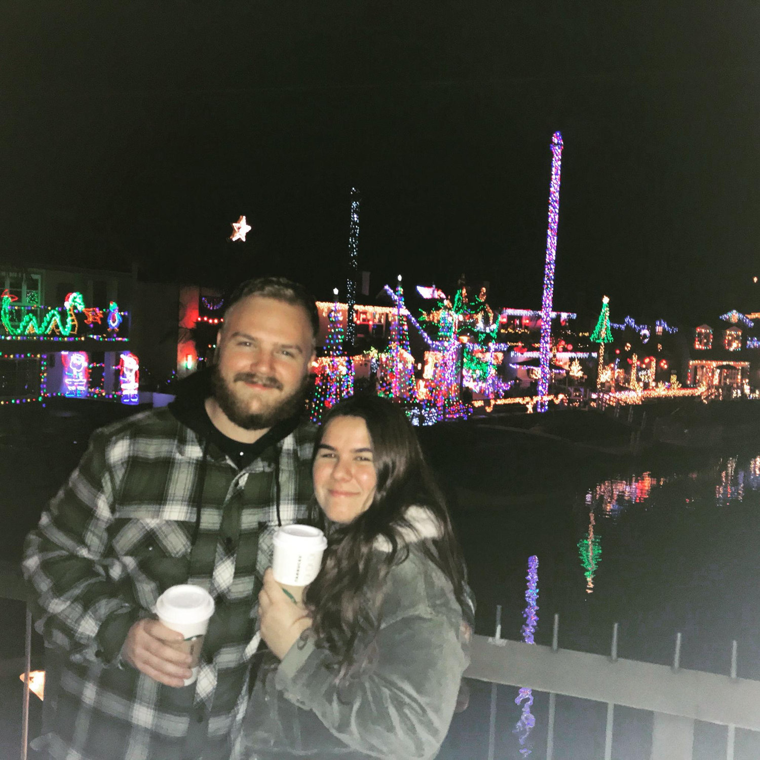 A favorite activity of our: Christmas light viewing!