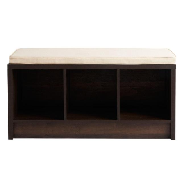 Squared Away™ 3-Cube Storage Bench in Espresso