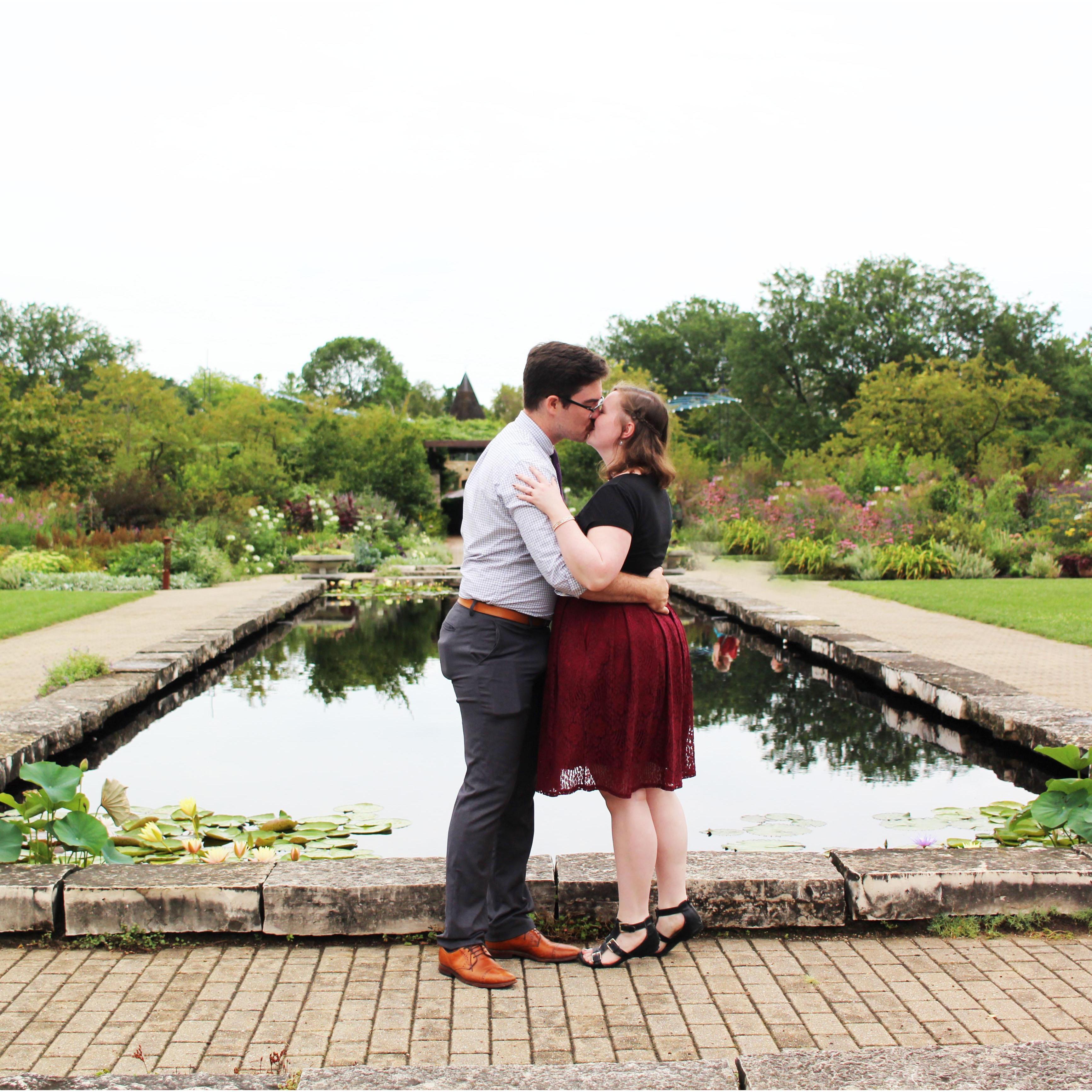 From our engagement shoot at Olbrich Gardens in Madison