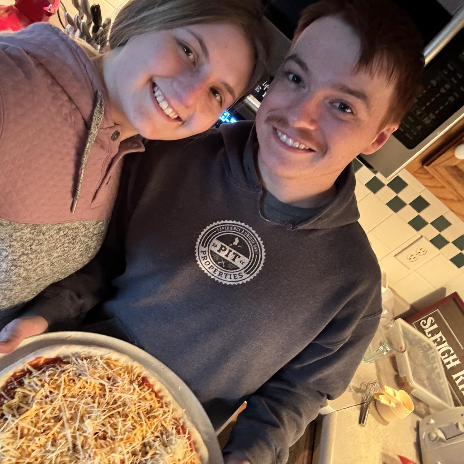 First homemade pizza night.
