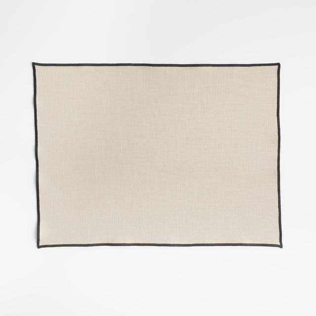 Warm Natural Merrow Stitch Organic Cotton Placemat