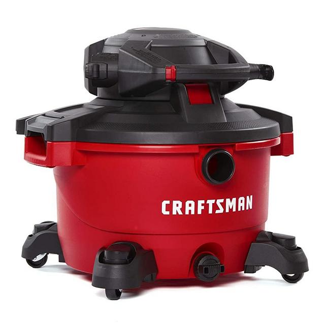CRAFTSMAN CMXEVBE17606 12 Gallon 6.0 Peak HP Wet/Dry Vac with Detachable Leaf Blower, Portable Shop Vacuum with Attachments