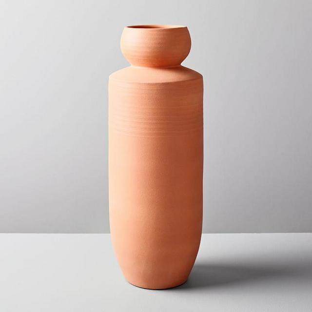 Rounded Terracotta Floor Vases