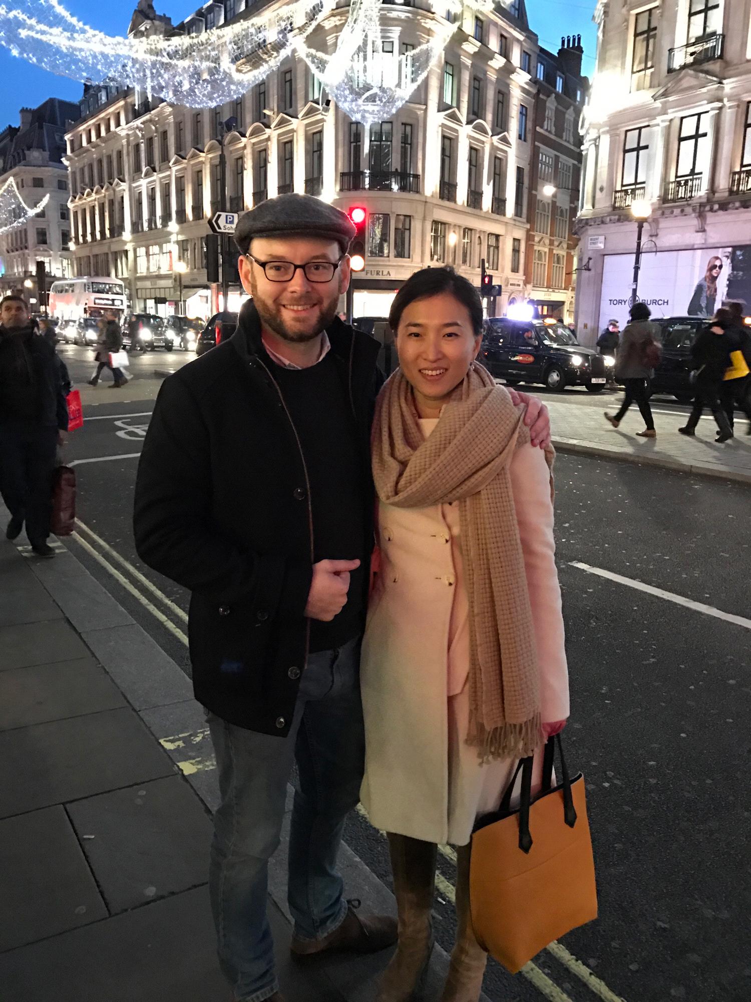 London, Christmas of 2015. First Xmas together!