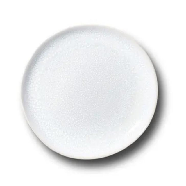 White Lily Valley Ceramic Small Plates, Set of 4