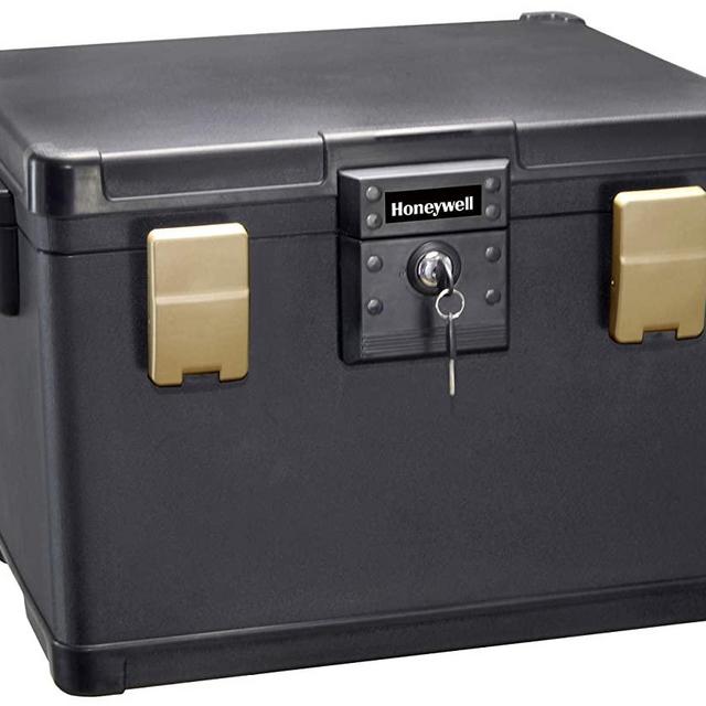 Honeywell Safes & Door Locks 1112 Honeywell Safe Box, Black