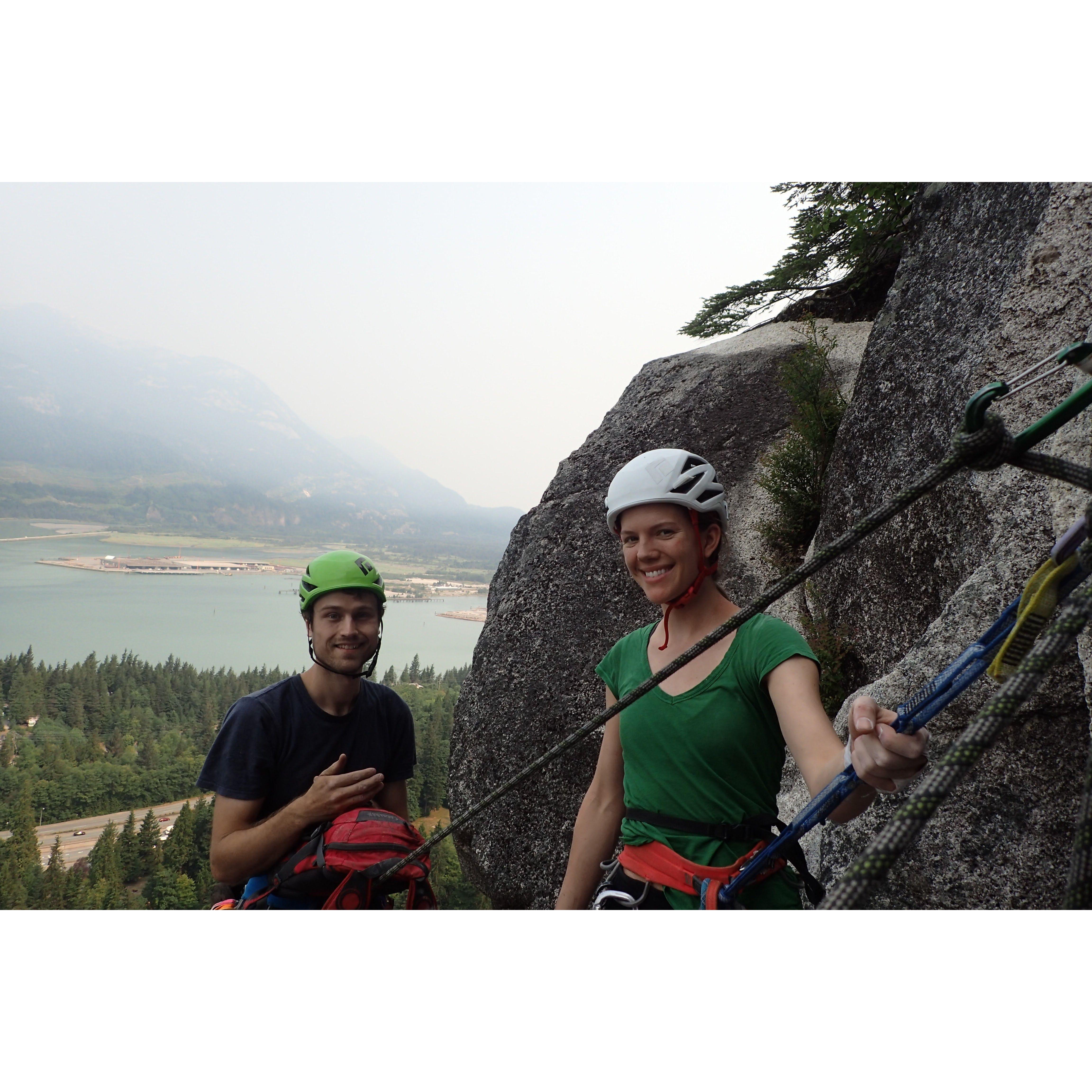 Climbing in Squamish, B.C.