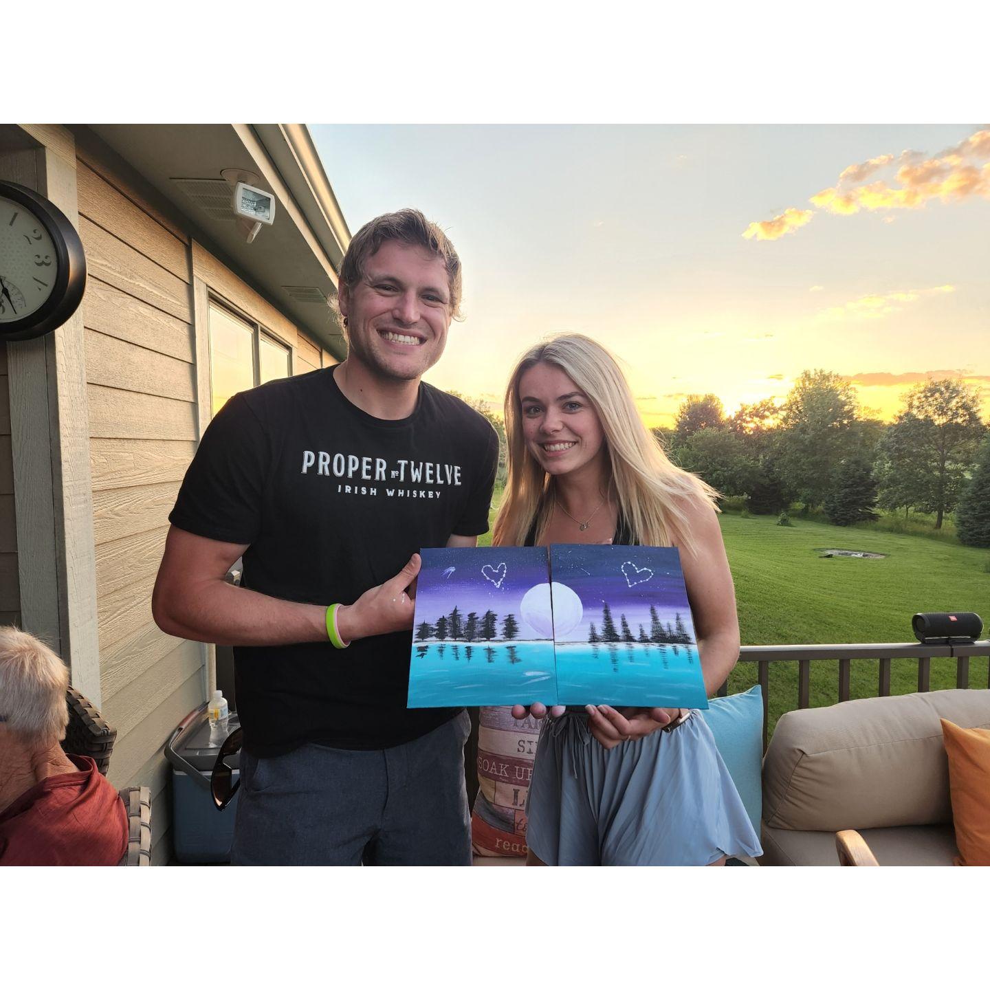 6/17/22: Paint night at the Radder's